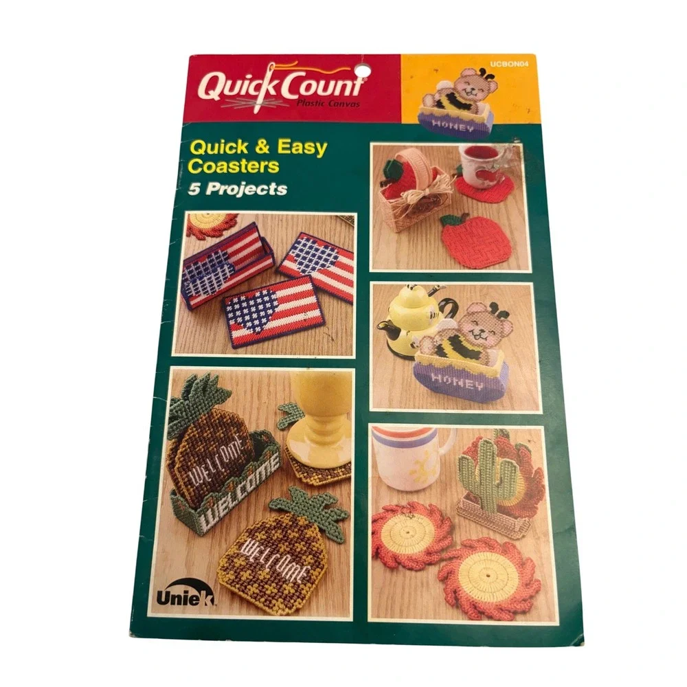 3 Quick Count‎ Plastic Canvas Project Books Alpha Pockets Southwest Quick Easy